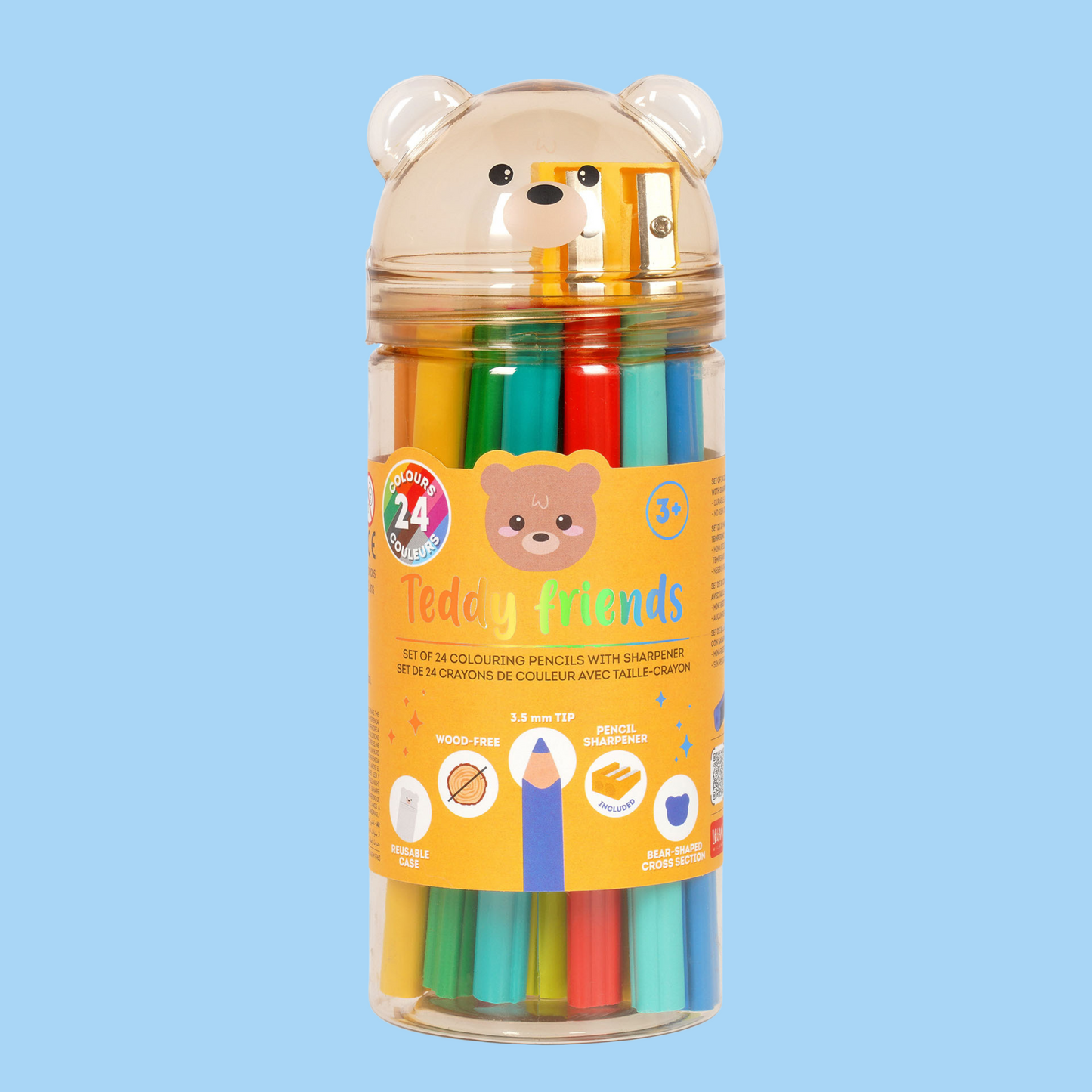 Teddy Bear Pencil Crayon Set